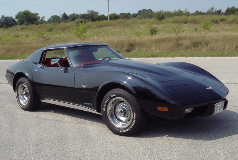 1977 Corvette A Rare and Original Factory Black Red 4 Speed Car